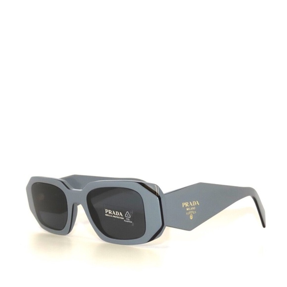 Prada SPR17WS 17 11N09T Marble Black Dark Gray Sunglasses 17W